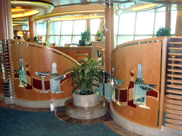 Jewel of the Seas Champagne Bar Image by Doris Steele November 8 2009